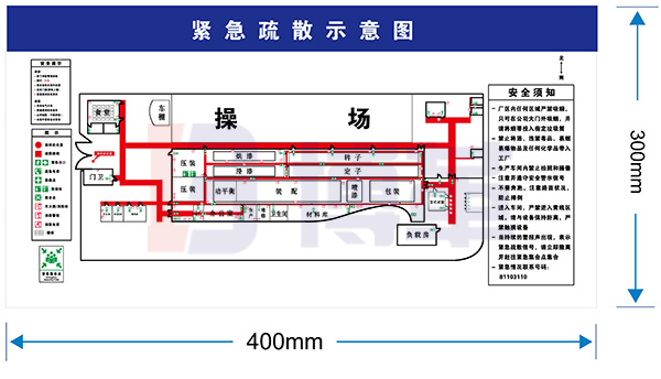 緊急疏散示意圖標(biāo)識(shí)牌